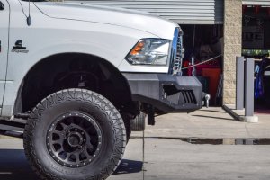 Ram 3500 Bumper - Front - DV8 Offroad - Modular design with mesh aluminum grills - Sand texture black finish - `10-`18